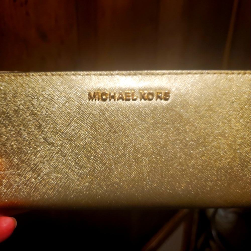 Nwt Gold Michael Kors wallet